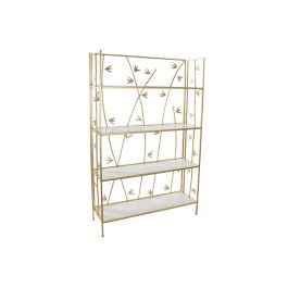 Estantería DKD Home Decor Dorado Metal Blanco Bambú 4 Estantes Madera MDF (100 x 30,5 x 160 cm) Estantería DKD Home Decor Dorado Metal Blanco Bambú 4 Estantes Madera MDF (100 x 30,5 x 160 cm)