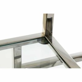 Estantería DKD Home Decor Plateado Metal Cristal Acero 100 x 29 x 180,5 cm
