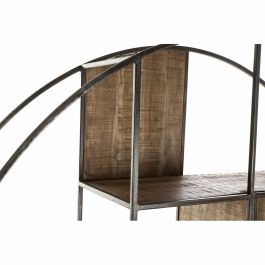 Estantería DKD Home Decor Negro Metal Marrón Acacia Vintage (175 x 36 x 183 cm)