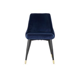 Silla Sixties DKD Home Decor Azul Negro 57 x 85.5 x 52.5 cm (2 Unidades)