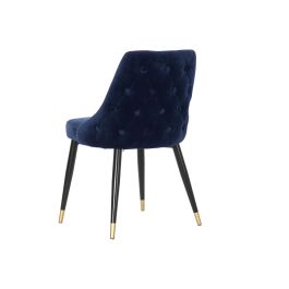 Silla Sixties DKD Home Decor Azul Negro 57 x 85.5 x 52.5 cm (2 Unidades)