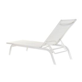 Tumbona Terraza Y Jardin DKD Home Decor Blanco 58 x 98 x 191 cm Tumbona Terraza Y Jardin DKD Home Decor Blanco 58 x 98 x 191 cm