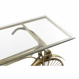 Consola DKD Home Decor Cristal Bicicleta Dorado Metal (114 x 37 x 77 cm) Consola DKD Home Decor Cristal Bicicleta Dorado Metal (114 x 37 x 77 cm)