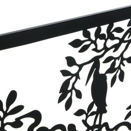 Figura Decorativa DKD Home Decor 96 x 1 x 50 cm Negro Pájaros (2 Unidades)