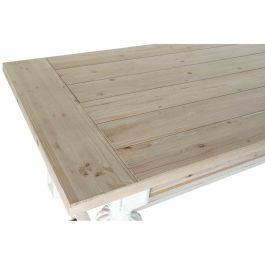 Mesa Comedor Tradicional DKD Home Decor Blanco Marron Claro 90 x 77 x 200 cm