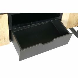 Mueble de TV DKD Home Decor Negro Metal Acacia (165 x 40 x 50 cm)