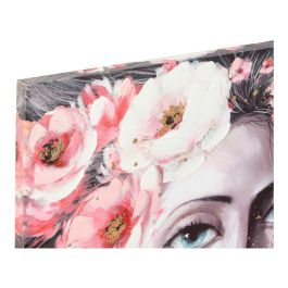 Cuadro DKD Home Decor Girl Flores 120 x 3 x 80 cm Moderno (2 Unidades)