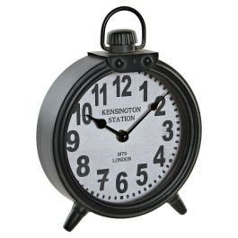 Reloj de Mesa DKD Home Decor Gris oscuro Hierro 18,5 x 5,5 x 26 cm Precio: 17.95000031. SKU: S3016635