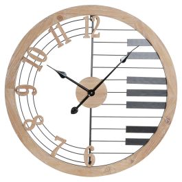 Reloj de Pared DKD Home Decor Negro Hierro Madera MDF (60 x 4 x 60 cm) Precio: 44.9499996. SKU: S3016642