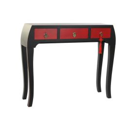 Consola DKD Home Decor Abeto Rojo Negro MDF Oriental (96 x 27 x 80 cm) Precio: 148.390891. SKU: S3032655