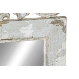 Espejo de pared DKD Home Decor Blanco Abeto Espejo Madera MDF 39 x 3 x 108 cm