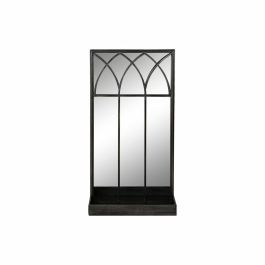 Espejo con Soporte DKD Home Decor Negro Metal Espejo 40 x 12 x 80 cm
