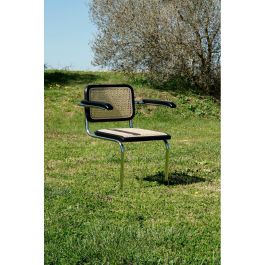 Silla Vintage DKD Home Decor Negro Natural 62 x 79 x 65.5 cm (4 Unidades)