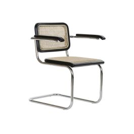 DKD Home Decor Silla Horeca Vintage de Olmo y Ratán con Rejilla Negro Natural - Pack de 4 Unidades con Asiento 45 cm Precio: 595.68999985. SKU: S3022820