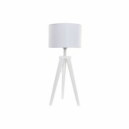 Lámpara de mesa DKD Home Decor 8424001807918 Madera Blanco 220 V 50 W 30 x 30 x 72 cm