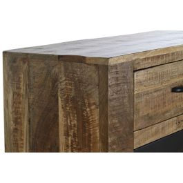 Aparador DKD Home Decor Negro Gris Metal Marrón oscuro Madera de mango (150 x 43 x 90 cm)