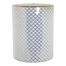Mesa auxiliar DKD Home Decor Blanco Porcelana Dorado (33 x 33 x 42 cm) Precio: 76.48047. SKU: S3015246