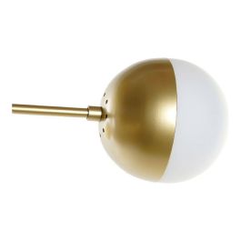 Lámpara de Techo DKD Home Decor Blanco Dorado Metal Cristal 50 W 220 V 61 x 58 x 46 cm