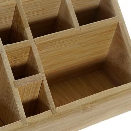 Organizador Multiusos DKD Home Decor Escritorio Bambú (23 x 9 x 9.5 cm)