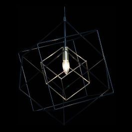 Lámpara de Techo DKD Home Decor Negro Metal 25W 220 V Dorado (52 x 52 x 53 cm)
