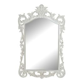 Espejo de pared DKD Home Decor Cristal Blanco Madera MDF (75 x 2.5 x 121.5 cm)