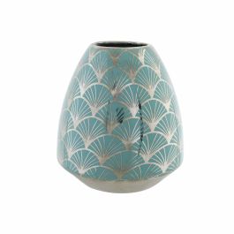 Jarrón DKD Home Decor Porcelana Turquesa Oriental Cromado 16 x 16 x 18 cm Precio: 30.94999952. SKU: S3015273