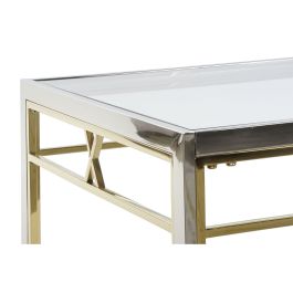 Mesa Centro Moderno DKD Home Decor Plateado 60 x 40 x 110 cm