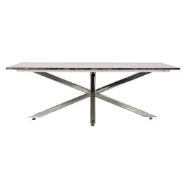 Mesa Centro Moderno DKD Home Decor Plateado 80 x 45 x 130 cm