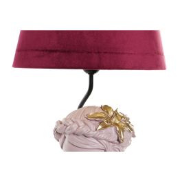 Lámpara de mesa DKD Home Decor Rojo Resina Rosa claro 220 V 50 W 30 x 30 x 49 cm (2 Unidades)