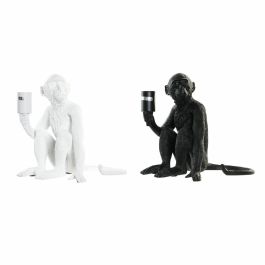 Lámpara de mesa DKD Home Decor 33 x 32 x 31 cm Negro Blanco Resina 220 V 50 W (2 Unidades) Precio: 116.50000032. SKU: S3020778