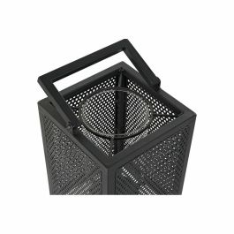 Portavelas DKD Home Decor Negro Metal Cristal (20 x 20 x 82 cm) Portavelas DKD Home Decor Negro Metal Cristal (20 x 20 x 82 cm)