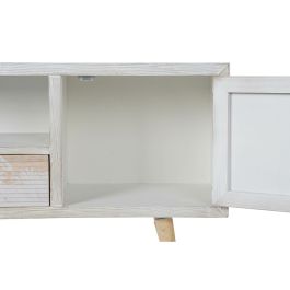 Mueble de TV DKD Home Decor Blanco Madera Bambú (140 x 40 x 51 cm)