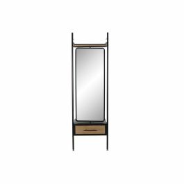 Espejo de pie DKD Home Decor Negro Natural 58 x 30 x 191 cm Rectangular