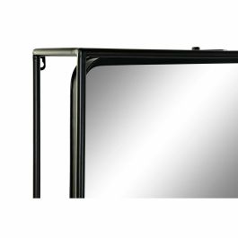 Espejo de pared DKD Home Decor Negro Natural Madera Metal Espejo 60 x 17 x 183 cm