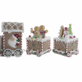 Adorno Navideño DKD Home Decor Resina Tren (41 x 12 x 15 cm)