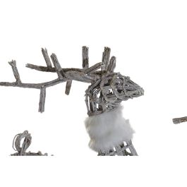Adorno Navideño DKD Home Decor Metal Mimbre (3 pcs) (60 x 30 x 37 cm) (36 x 14 x 60 cm)