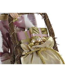 Figura DKD Home Decor Rosa Dorado 25 x 48 x 42 cm