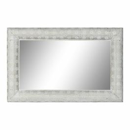 Espejo de pared DKD Home Decor Blanco Dorado Metal Espejo Árabe Vintage 80 x 6 x 123 cm 80 x 8 x 123 cm