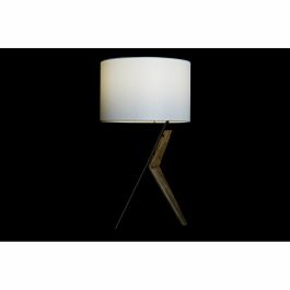 Lámpara de mesa DKD Home Decor Negro Metal Marrón Blanco Roble 220 V 50 W 35 x 35 x 54 cm
