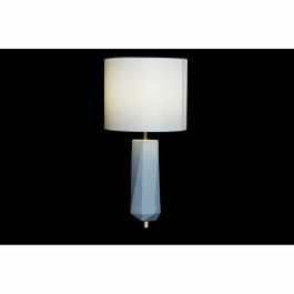 Lámpara de mesa DKD Home Decor 8424001847242 33 x 33 x 67 cm Cerámica Dorado Metal Blanco 220 V 50 W