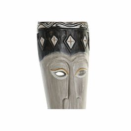 Figura Decorativa DKD Home Decor Bambú Hierro Máscara (19 x 10 x 78 cm)