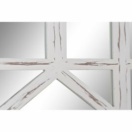 Espejo de pared DKD Home Decor Cristal Blanco Madera MDF Decapé (91 x 2,5 x 182 cm)
