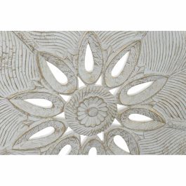 Decoracion Pared Romantico DKD Home Decor Blanco Dorado 2 x 118 x 120 cm