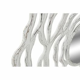 Espejo de pared DKD Home Decor 8424001849963 Cristal Blanco Moderno Madera MDF Decapé (119 x 2 x 119 cm)