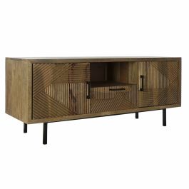 Mueble de TV DKD Home Decor 125 x 40 x 54,5 cm Natural Metal Marrón claro Madera de mango