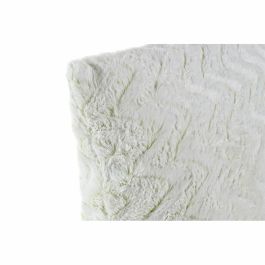 Cojín DKD Home Decor Blanco Cuadrada Zig-zag Alpino 45 x 10 x 45 cm