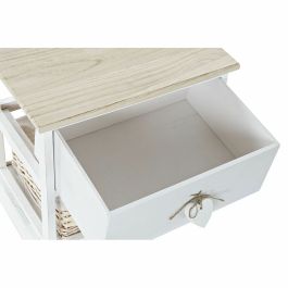 Cajonera Tradicional DKD Home Decor Blanco Natural 29 x 42.5 x 40 cm