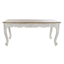 Mesa Comedor Indio DKD Home Decor Blanco Natural 90 x 80 x 180 cm