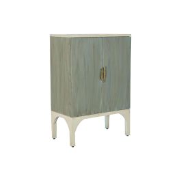 Mueble Auxiliar DKD Home Decor BAR Beige Turquesa Madera Metal 90 x 48 x 130 cm