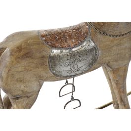 Caballo Balancín DKD Home Decor Metal Colonial Madera de mango (61,5 x 13,5 x 62 cm)